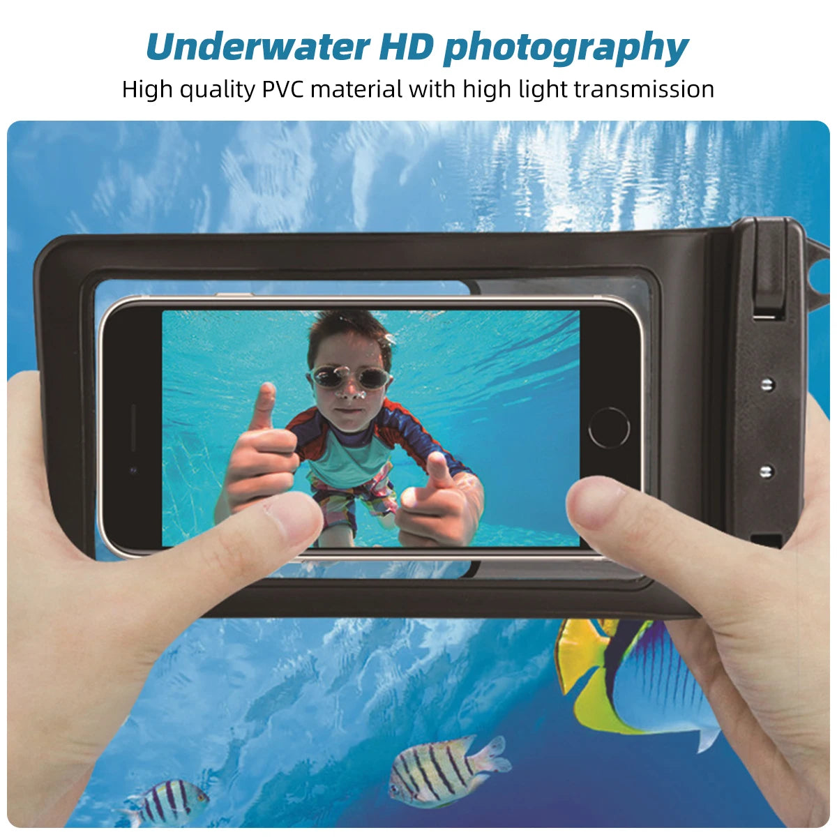 FONKEN Full View Waterproof Case for Phone Underwater