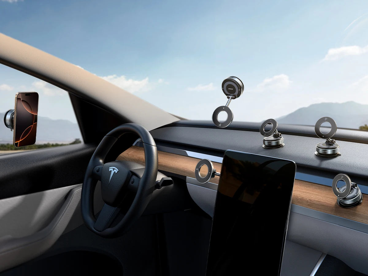 Magnetic Car Phone Holders Vacuum Suction Mobile Phone