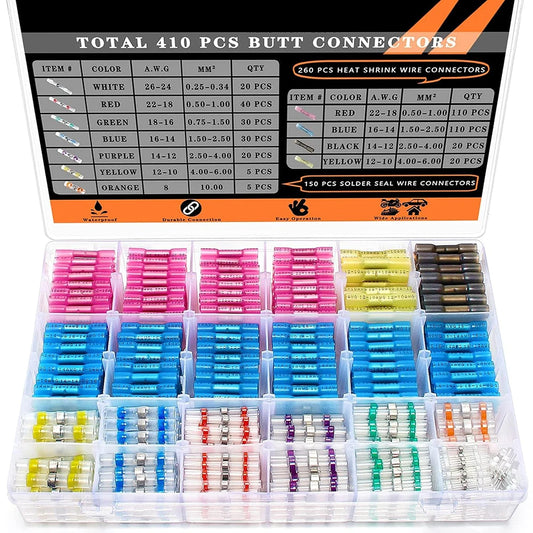 410PCS docking crimping welding sealing wire heat shrink