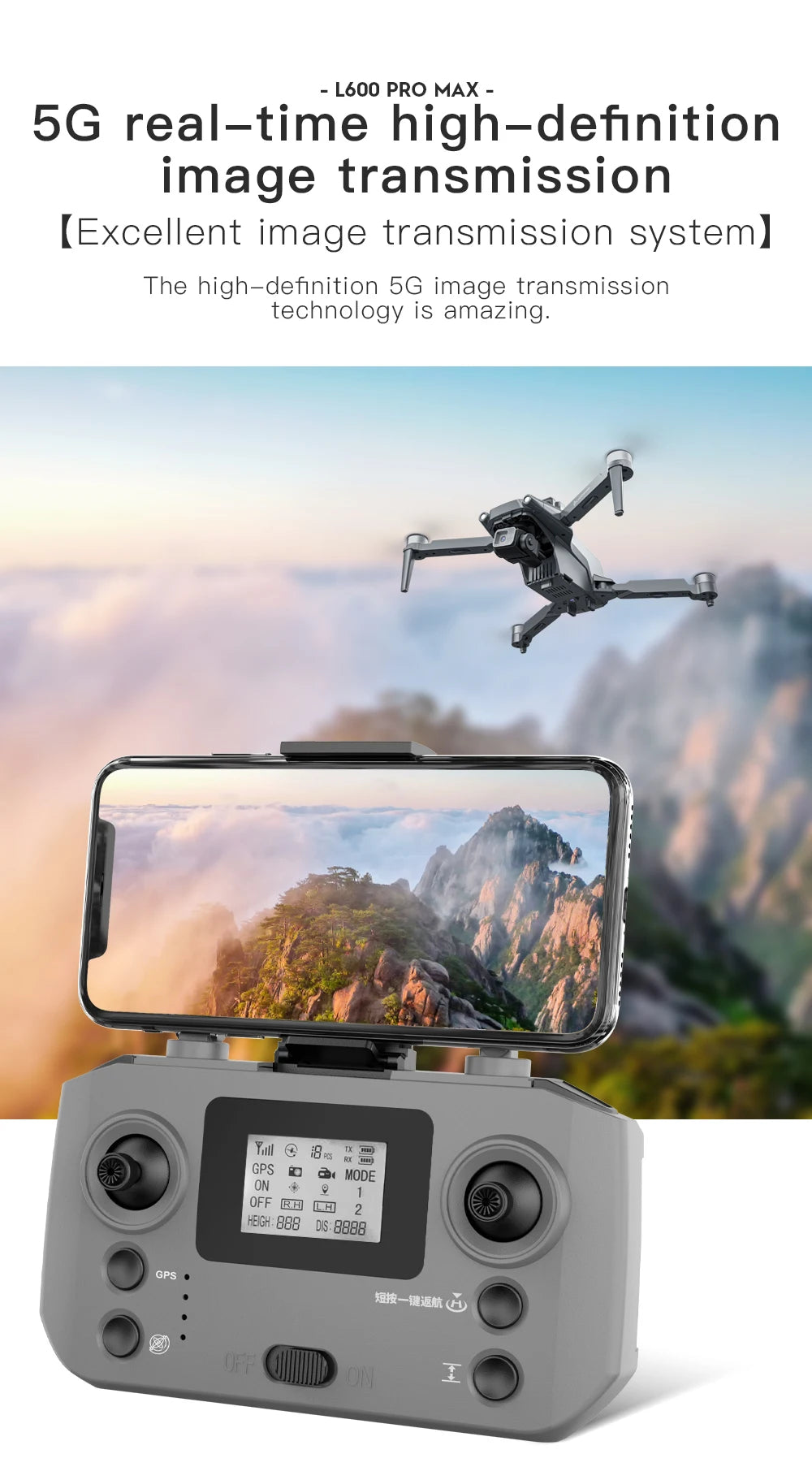 2025 New L600 PRO MAX GPS Drone 5KM