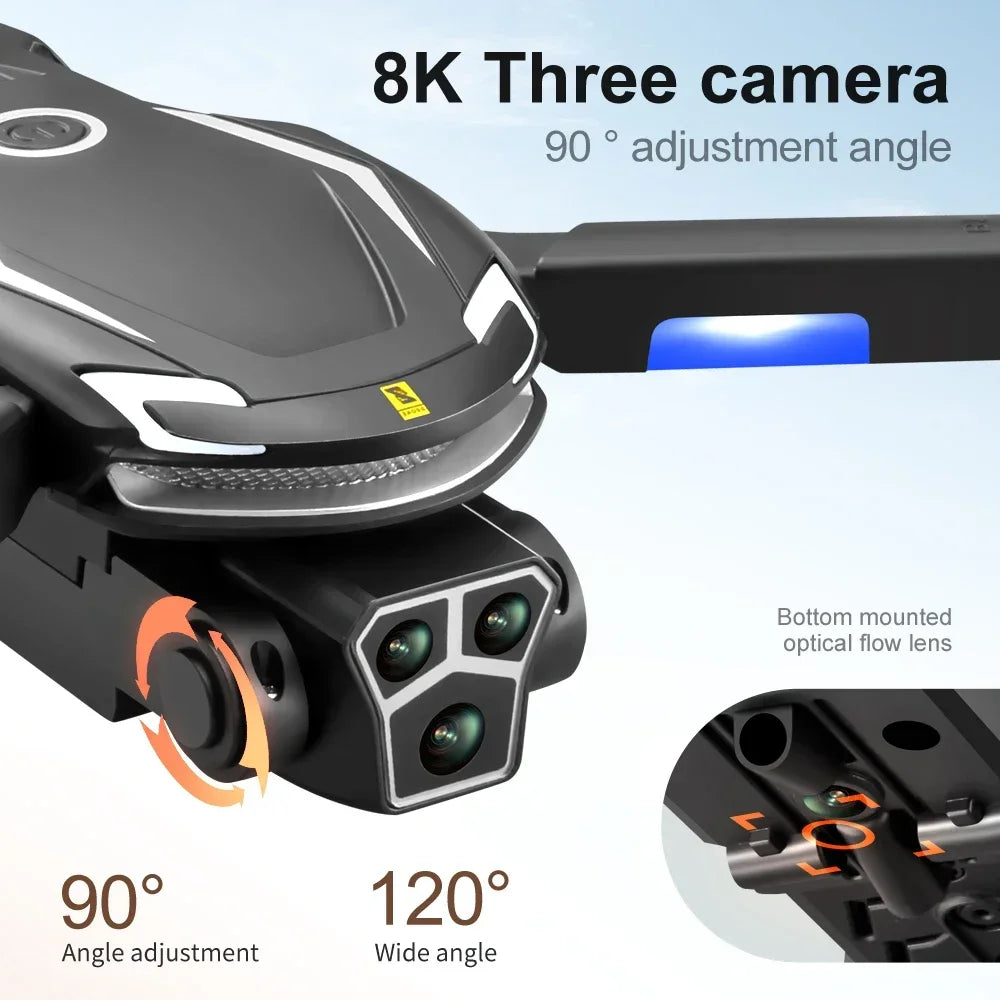 New V888 Brushless Drone 8K Professional HD Triple