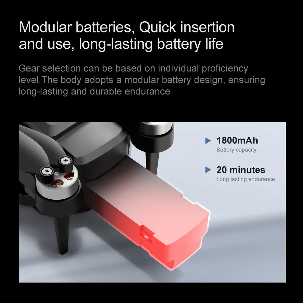 F198 Brushless Drone Optical Flow Positioning Dual Camera