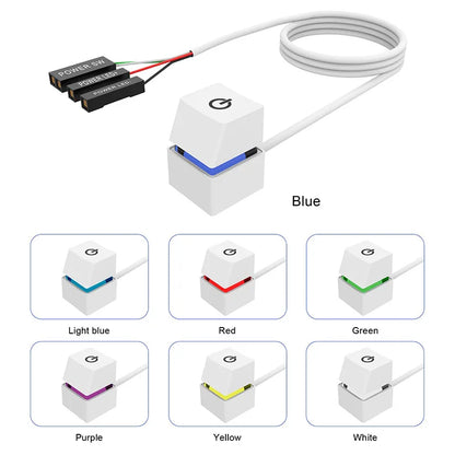 1.8M Desktop Computer Power Switch with LED Lights