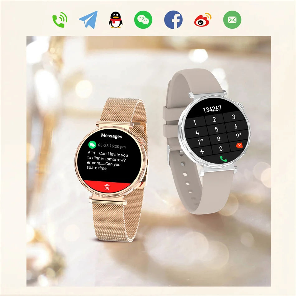 2025 New GPS Tracking Smartwatch Women AMOLED HD
