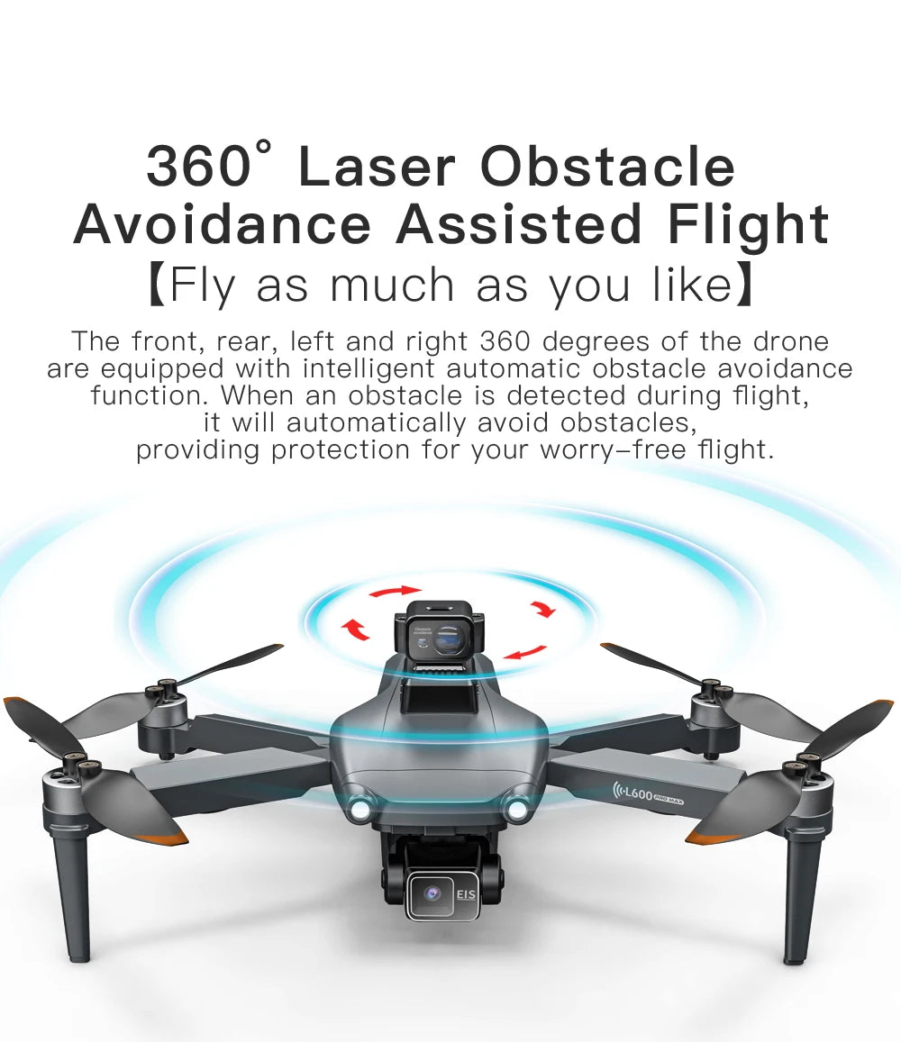 L600 PRO MAX GPS Drone Professional 4K 3-Axis