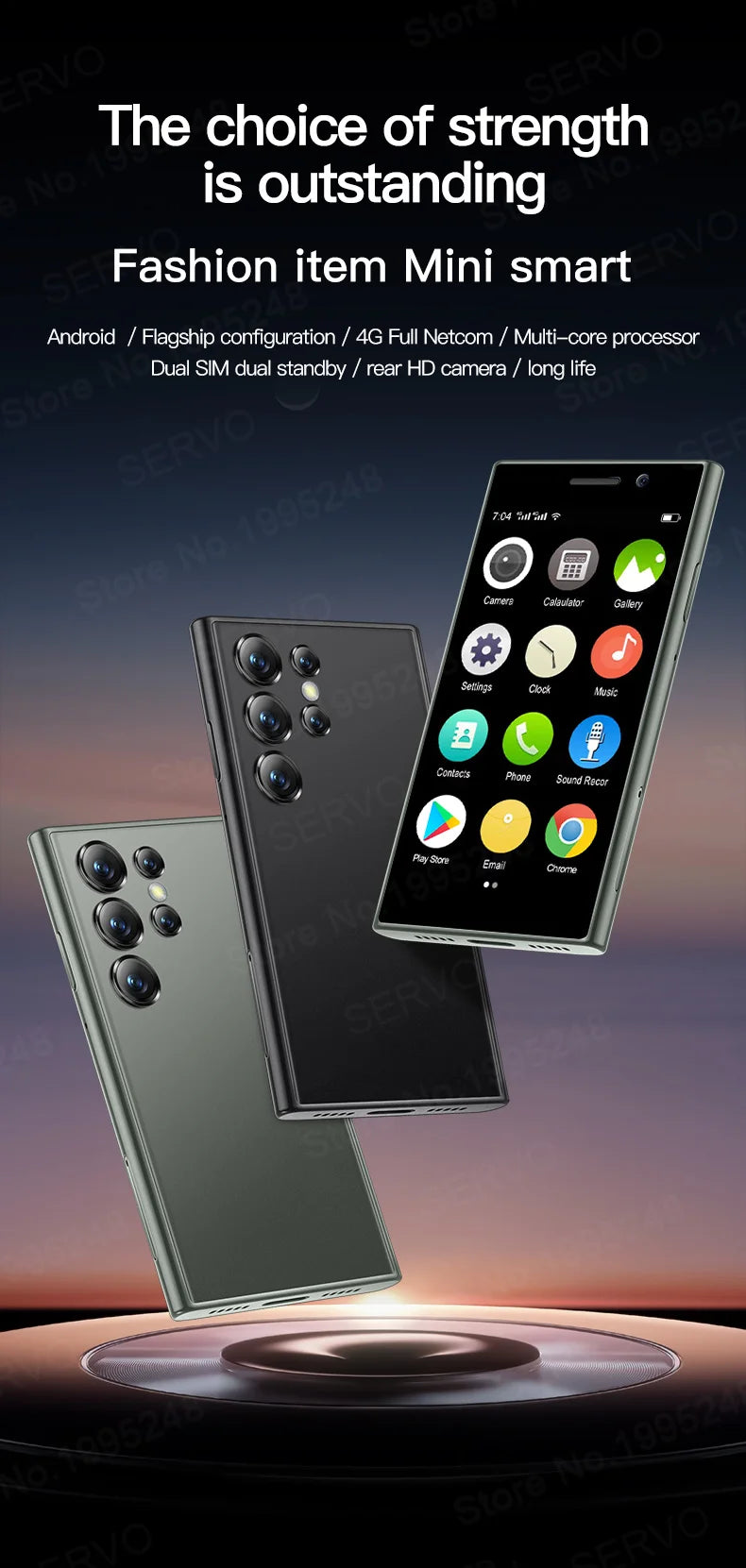 2024 New SERVO S24 Mini 4G Global Smartphone