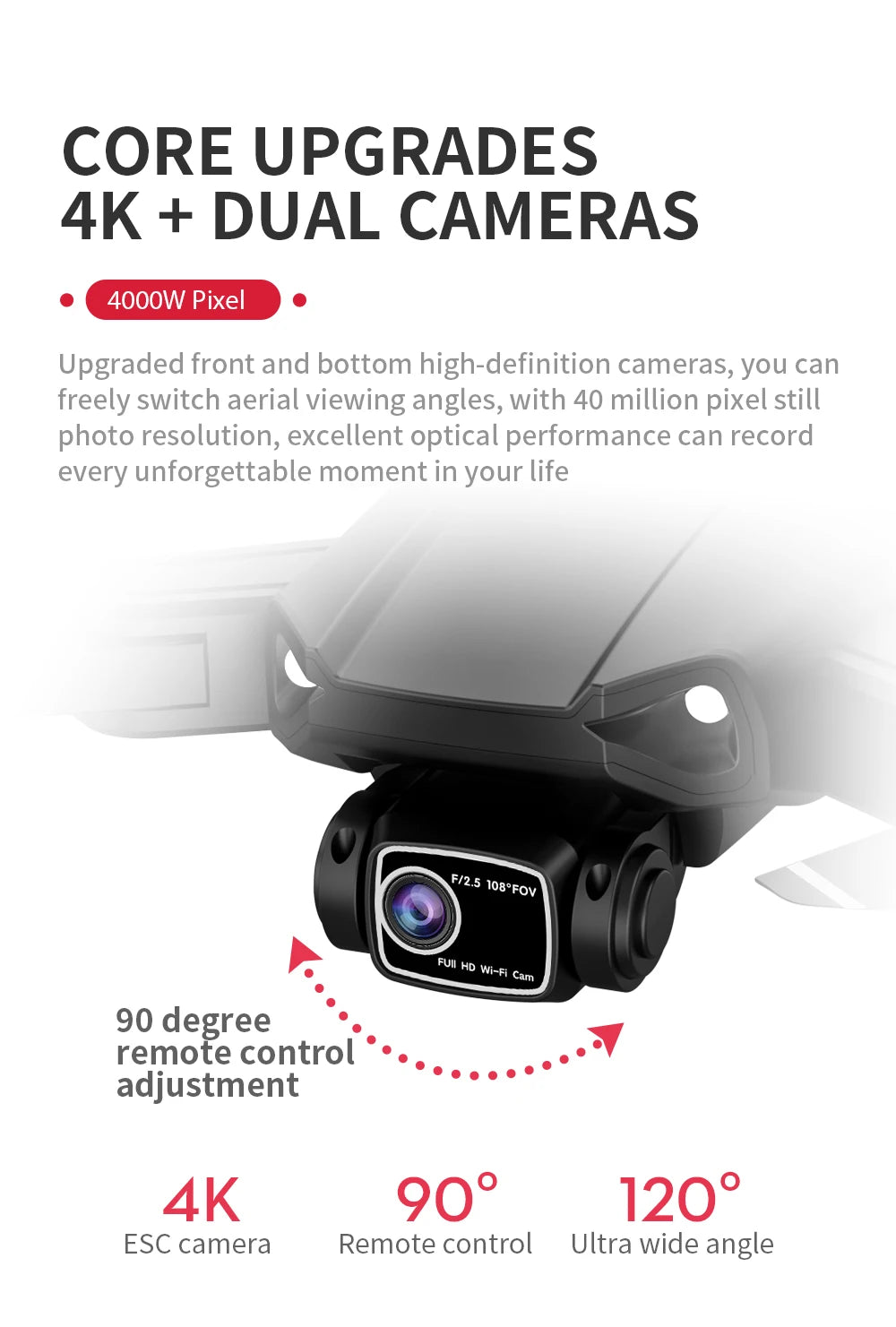 LYZRC L900 PRO SE 4K Professional HD Dual