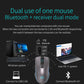 Rechargeable Computer Mouse Dual Mode Bluetooth+2.4Ghz Wireless USB