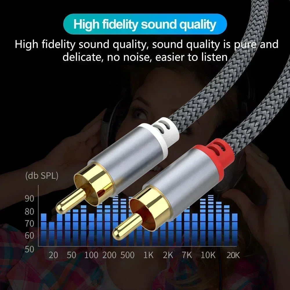 RCA Cable 2 Rca To 2 Rca Stereo