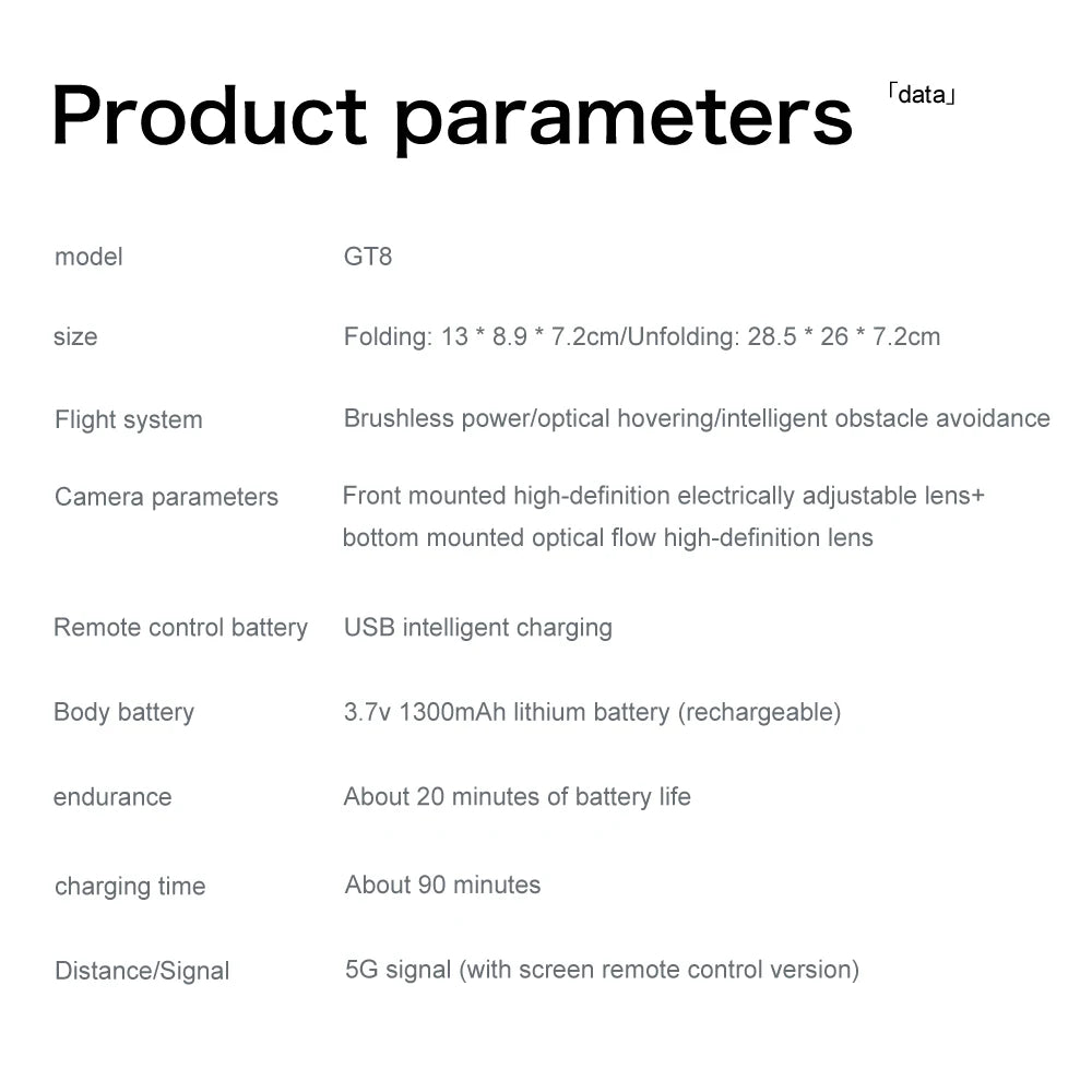 2025 NEW GT8 Rc Drone 8K Profesional HD