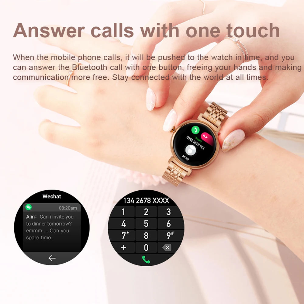 1.04 inch AMOLED Screen Fashion Ladies Smart Watch