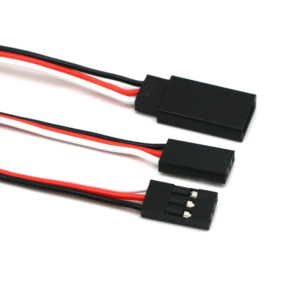 10pcs 100mm/150mm/200mm/300mm/500mm RC Servo Extension Cord Cable Wire