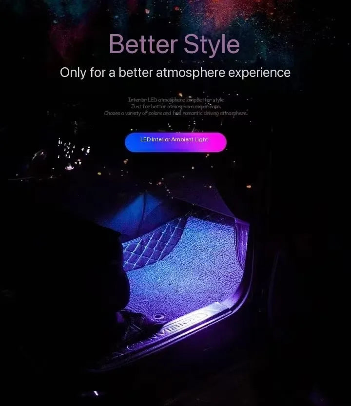 Neon 36 48 72 LED Car Interior Ambient
