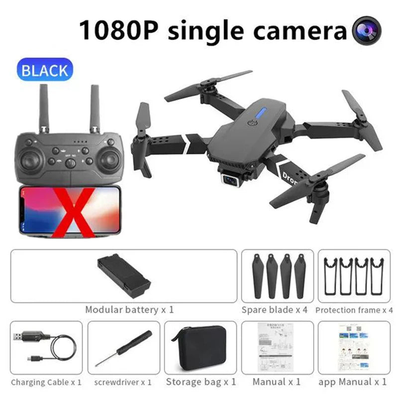 2024 New E88 Pro WIFI FPV Drone Wide
