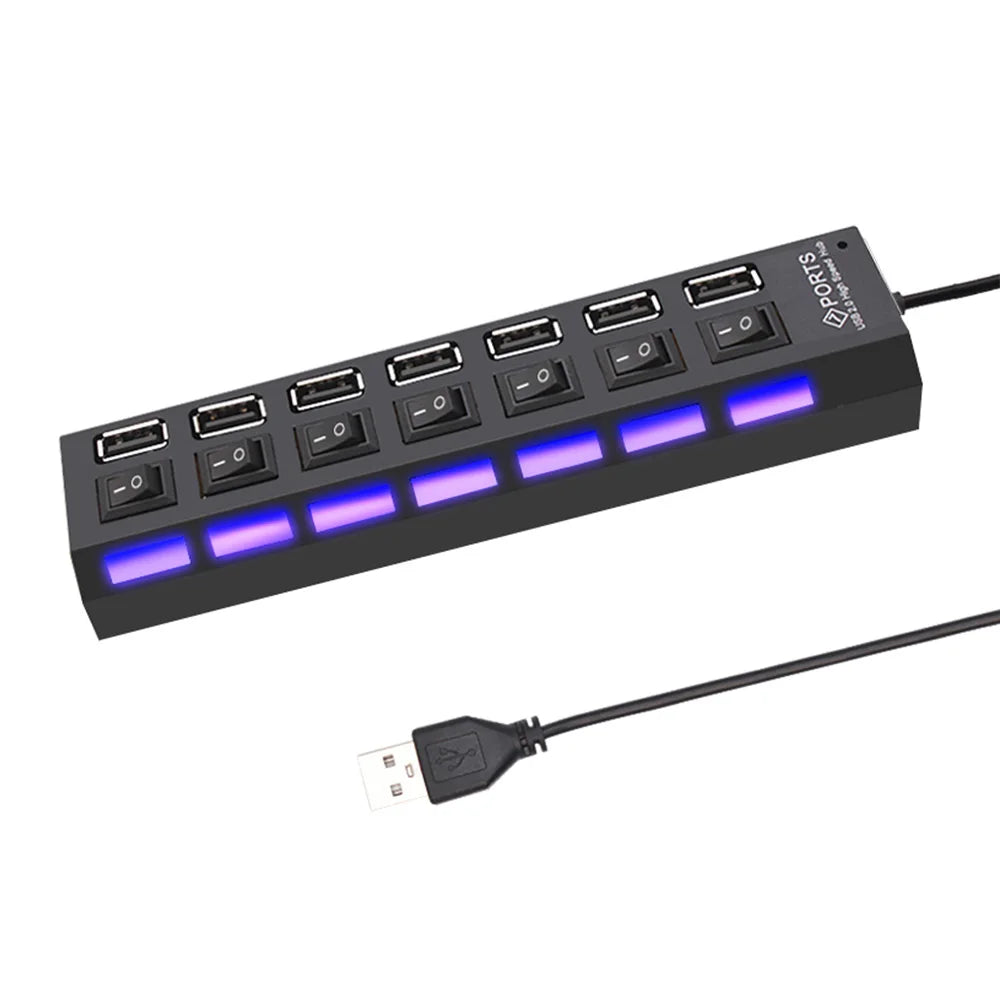 USB 2.0 Hub Multi USB Splitter Ports Hub