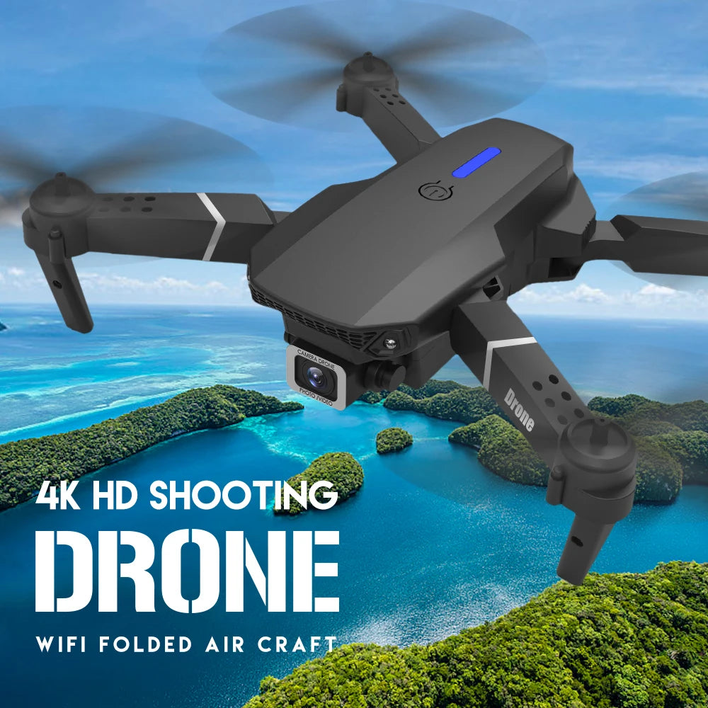 New E88Pro RC Drone 4K Professinal With 1080P