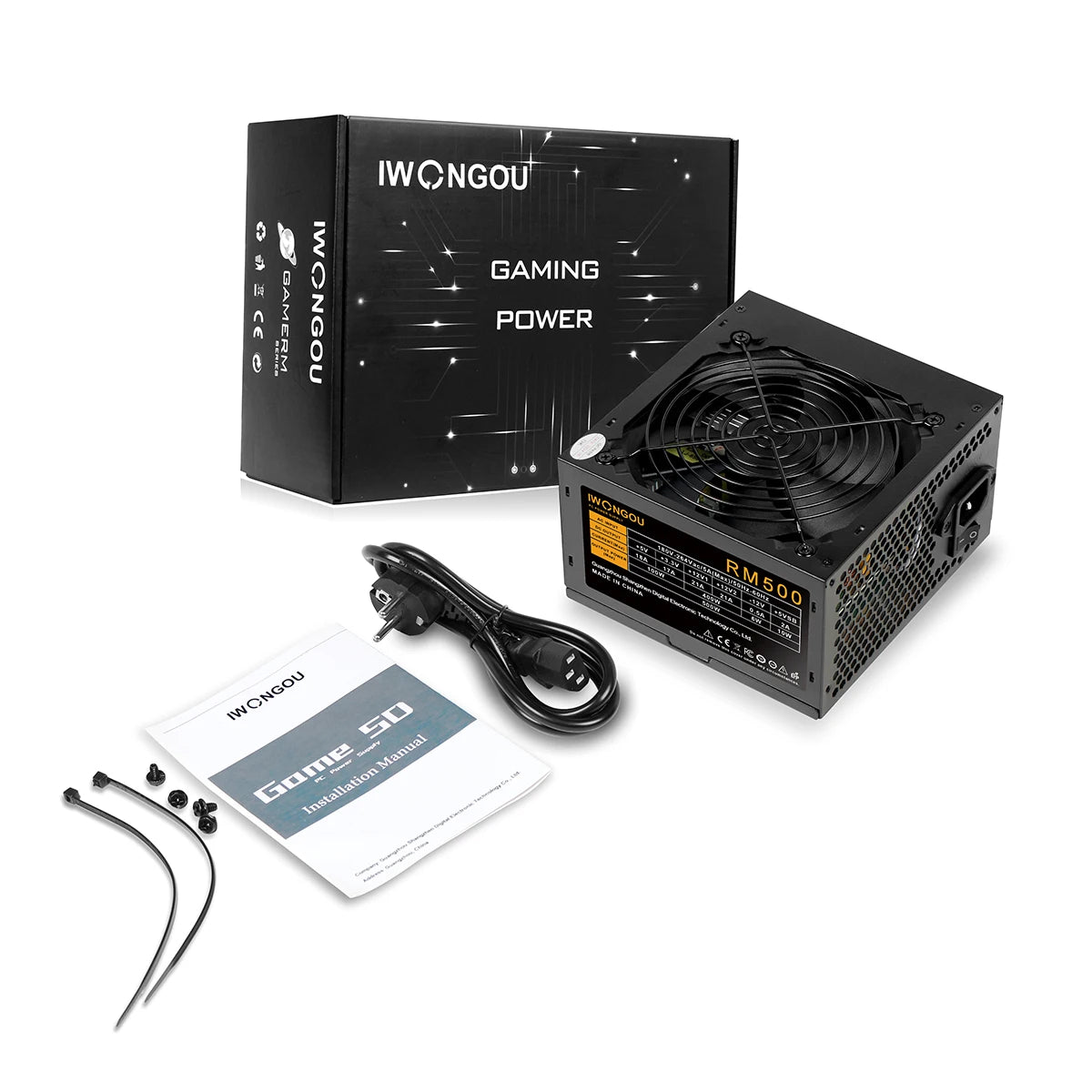 IWONGOU PC Power Supply Unit 500W 600W 750W