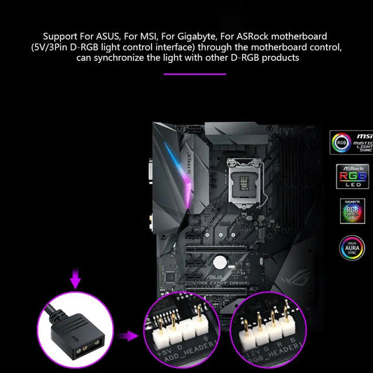 Coolcirc ARGB Connector 1 To 10 Port Splitter