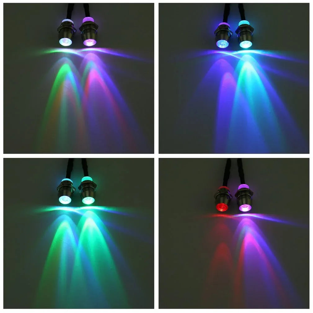 RC LED Light Kit Headlamps for 1/10 1/8