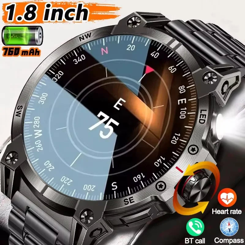 LIGE 760mAh Large Battery Outdoor Smart Watch Men