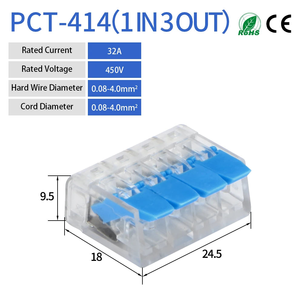 GTRIC Wire Quick Connectors 10PCS 30PCS 2/3/4/5 Ports