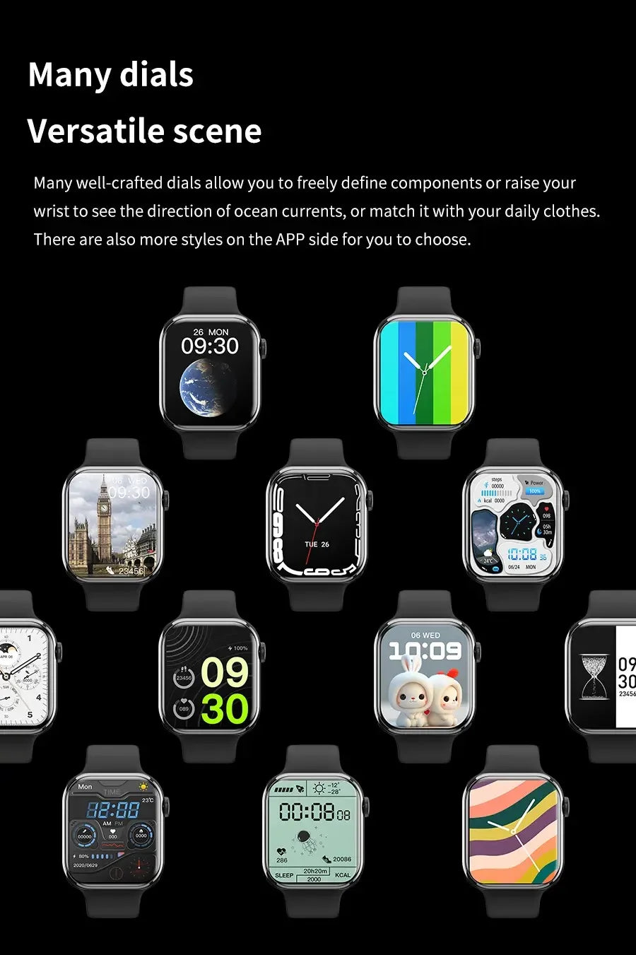 2025 NEW Smart Watch Wireless Charging Smartwatch Bluetooth