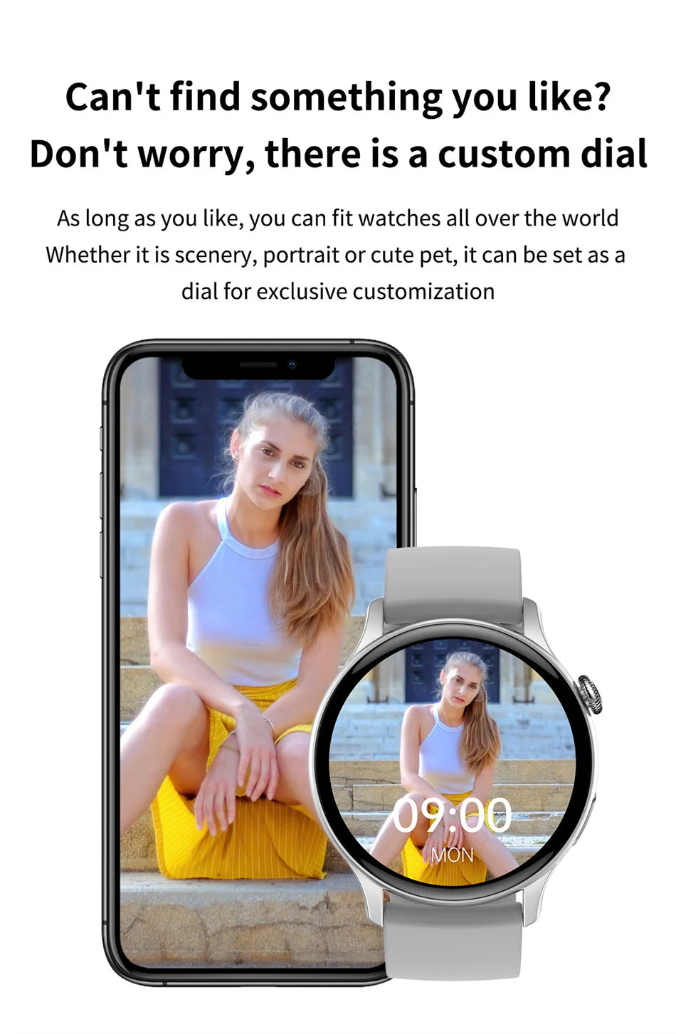 2024 New GPS Smart Watch Women True AMOLED