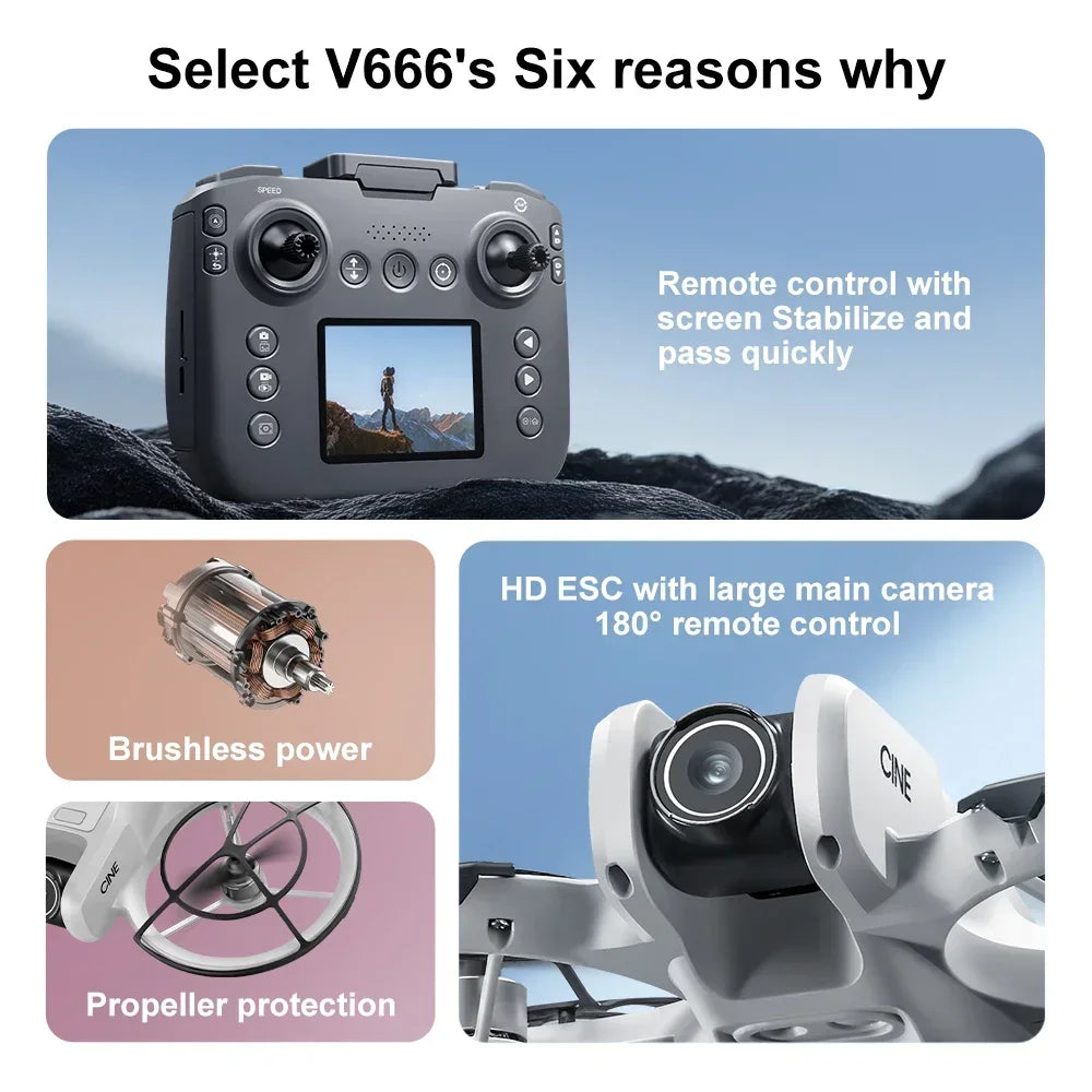 NEW V666 Drone For Xiaomi 8K Professional WIFI