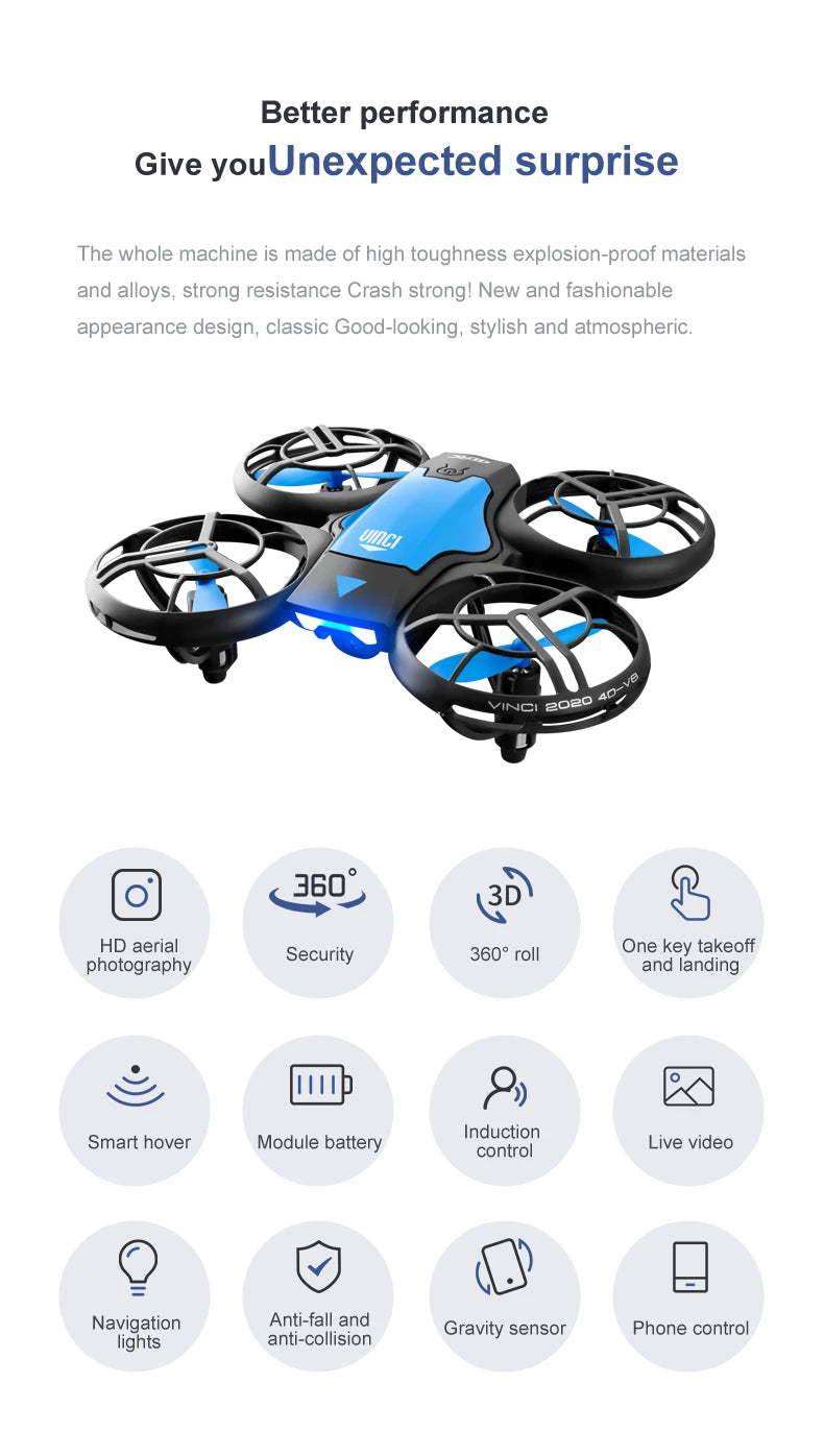 Mini Drone 4k Profession HD Wide Angle Camera