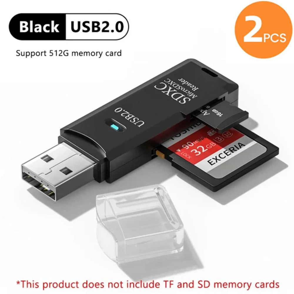 2-in-1 Multi Functional  USB 3.0 Card ReaderMicro