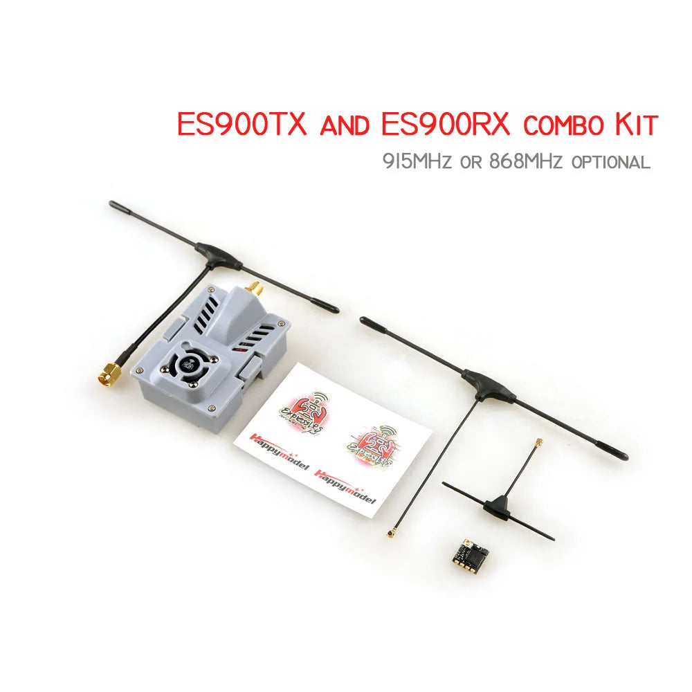 Happymodel ELRS Micro ES900RX（Receiver）ES900TX（Module）Combo Kit 915MHz ExpressLRS Firmware