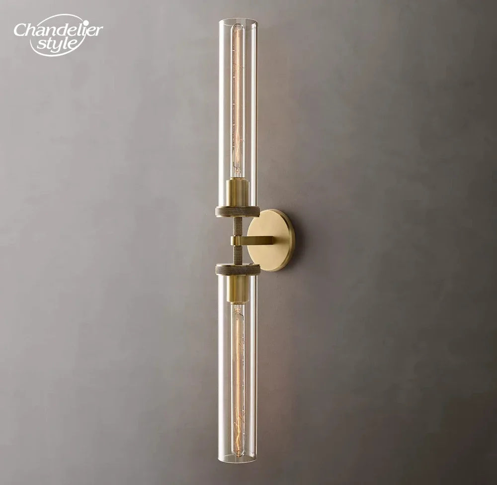 Modern Glass Wall Lamps Lustre LED Lambeth Knurled