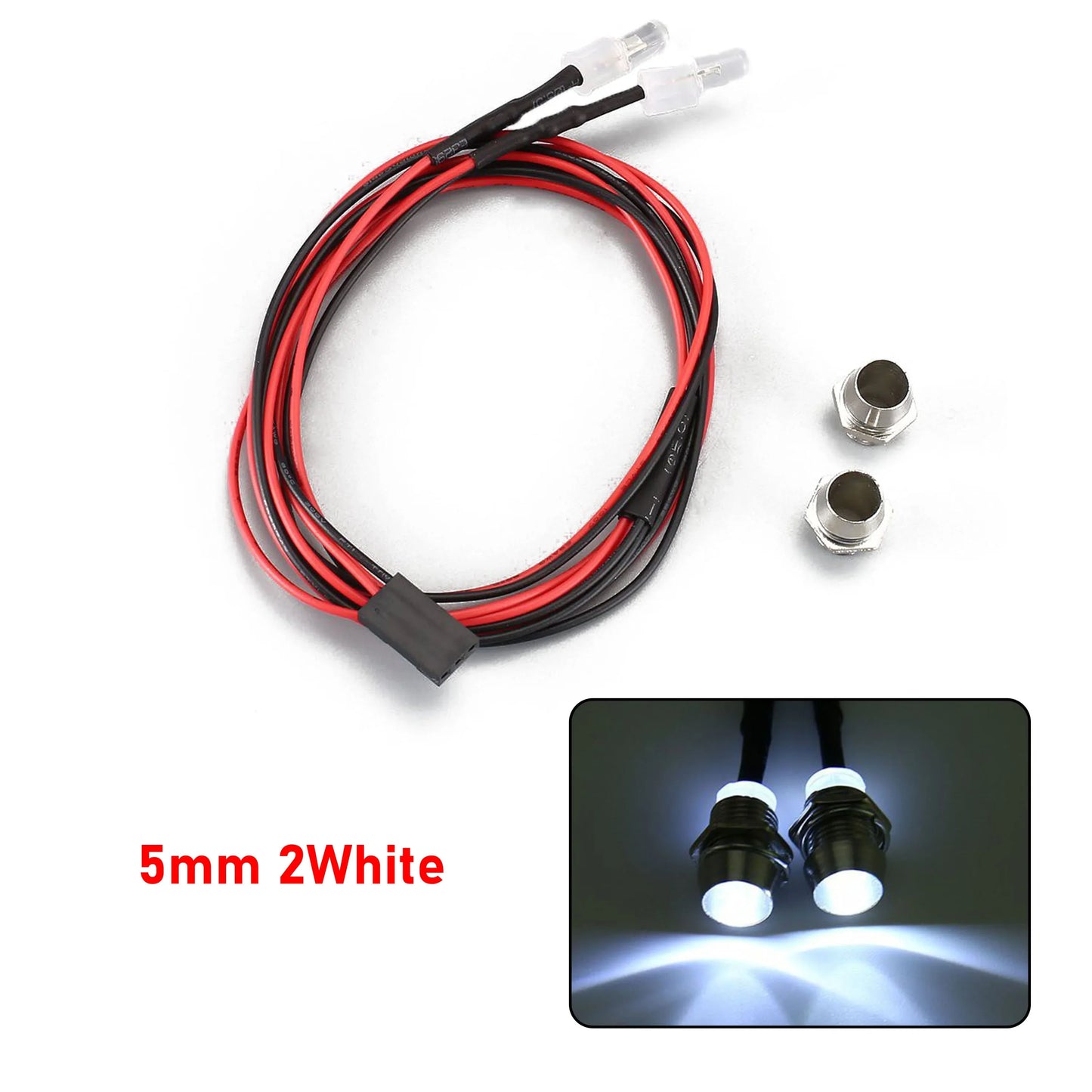RC LED Light Kit Headlamps for 1/10 1/8