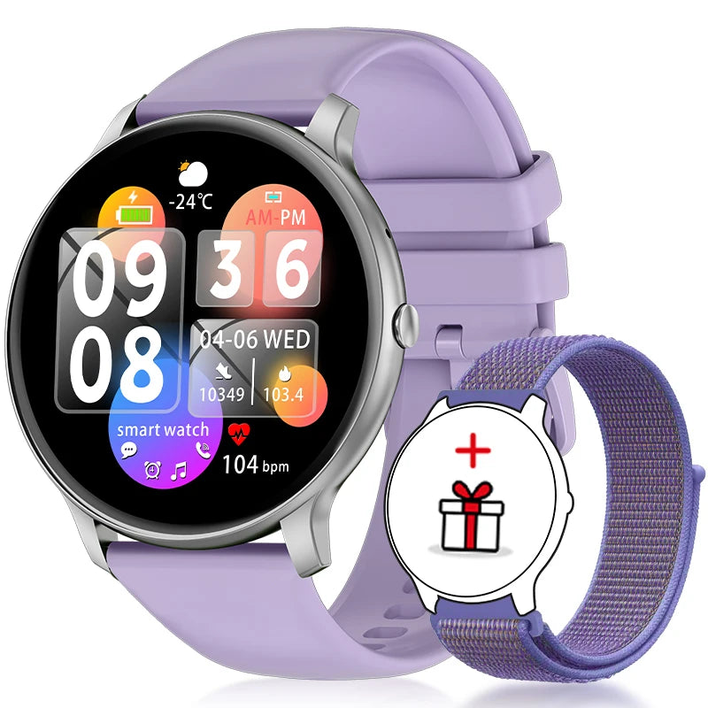 2025 New Smart Watch Women Men Bluetooth Call