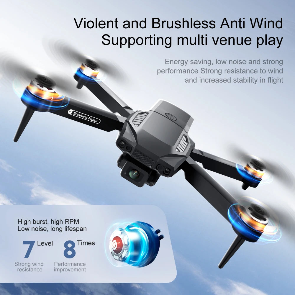 F198 Brushless Drone Optical Flow Positioning Dual Camera