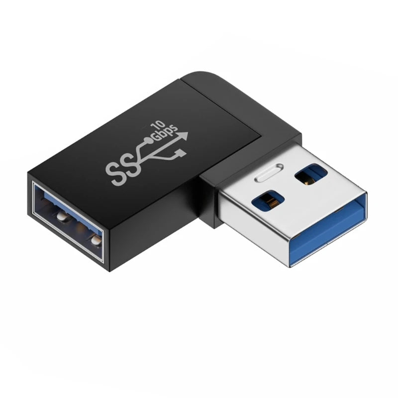90 Degree USB 3.0 Male to Female Right
