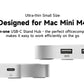 Minisopuru Mac Mini M4 Dock Stand with M.2