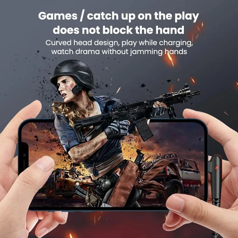 90 Degree Elbow Type C USB Fast Charging