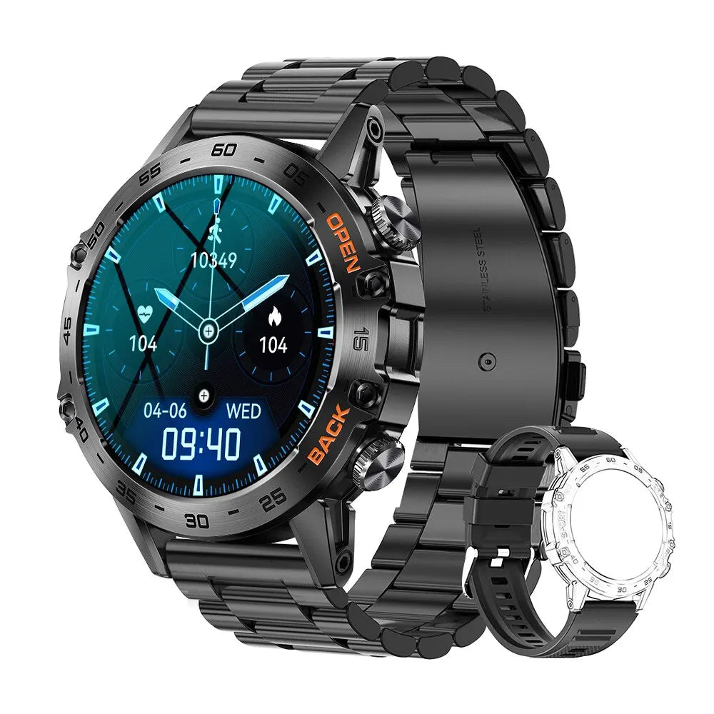 MEVADEN Steel 1.39 Bluetooth Call Smart Watch Men
