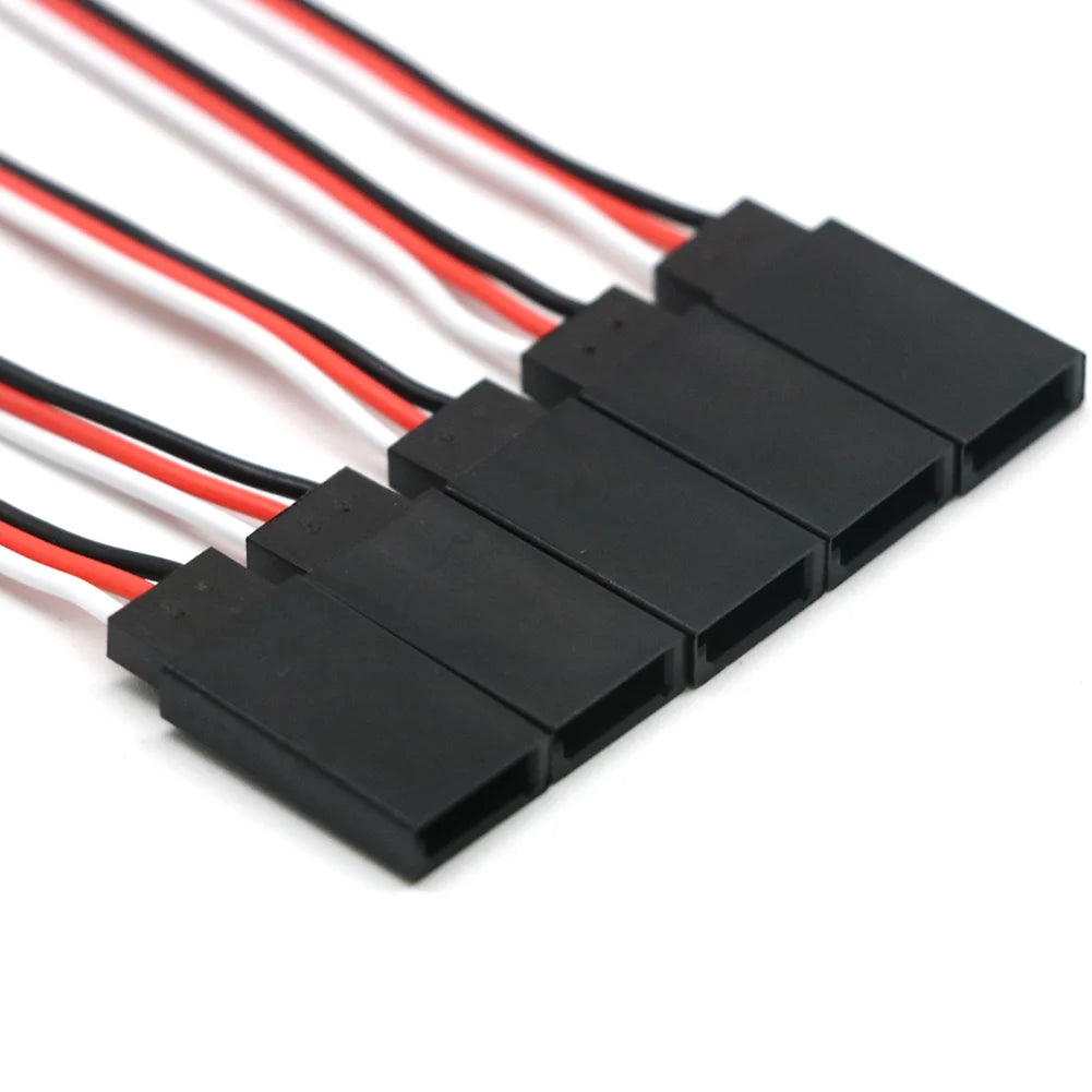10pcs 100mm/150mm/200mm/300mm/500mm RC Servo Extension Cord Cable Wire