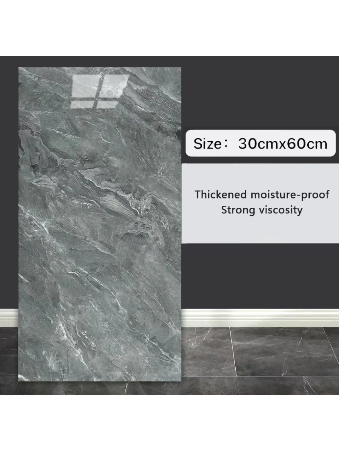 10pcs 3D Wall Sticker classic imitation marble Brick