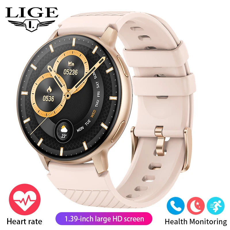 LIGE 2025 Smart Watch Women Bluetooth Call Custom