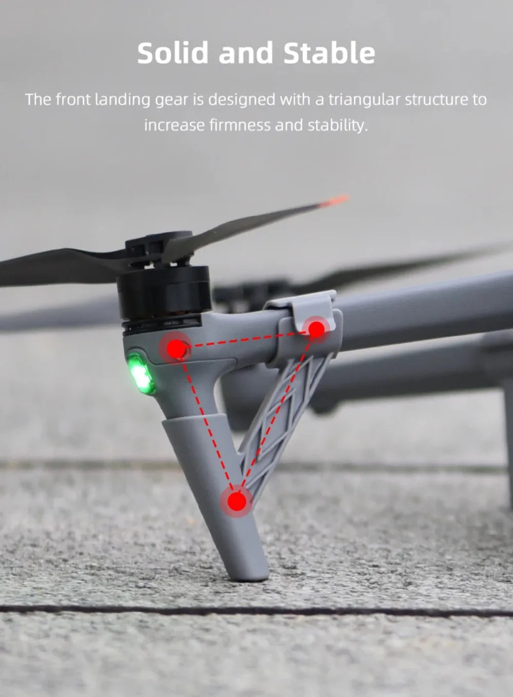 Lightweight Landing Gear for DJI Air 3 Increase