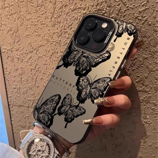 Retro Black Butterfly Phone Case For Iphone 16