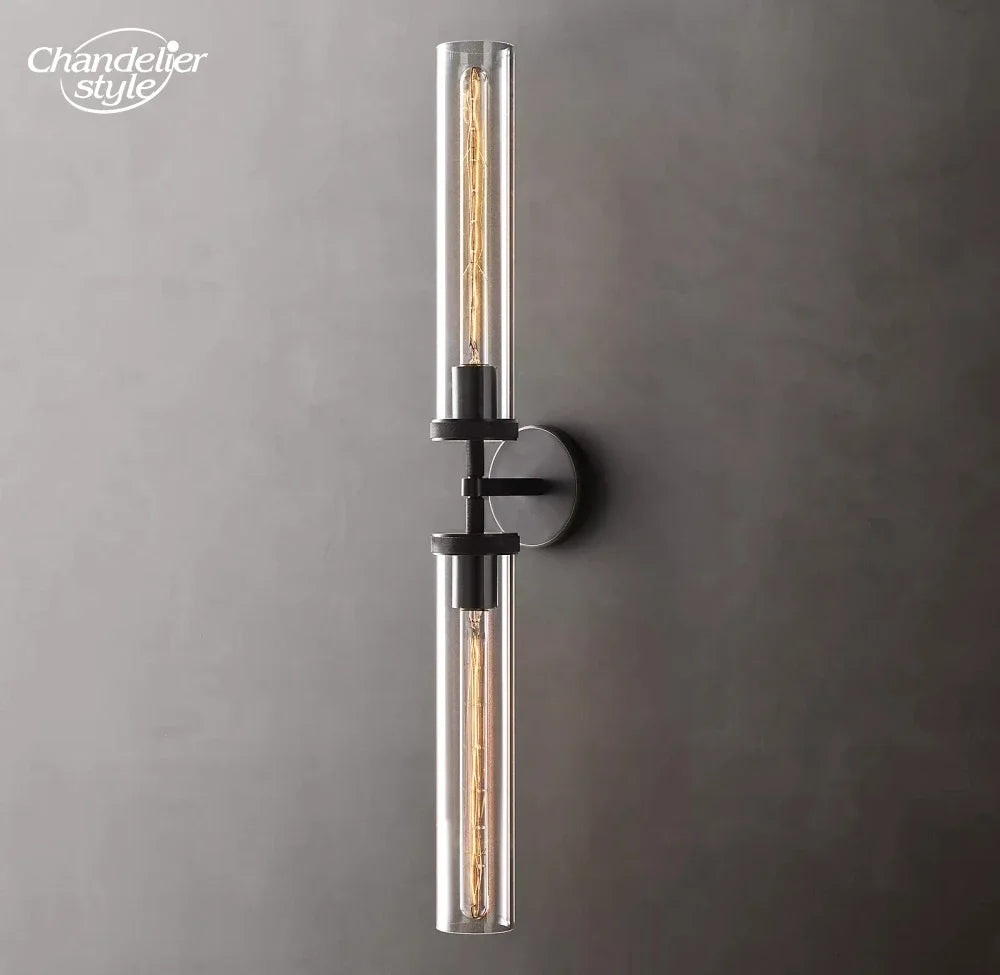 Modern Glass Wall Lamps Lustre LED Lambeth Knurled