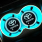 2PCS Car Water Cup Coaster Holder Led Atmosphere
