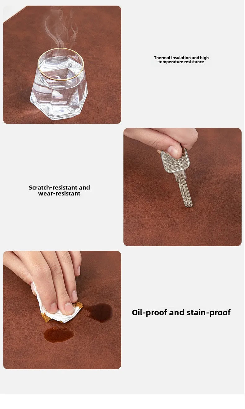 Desk Pad Waterproof PU Mouse Pad Desk Mat