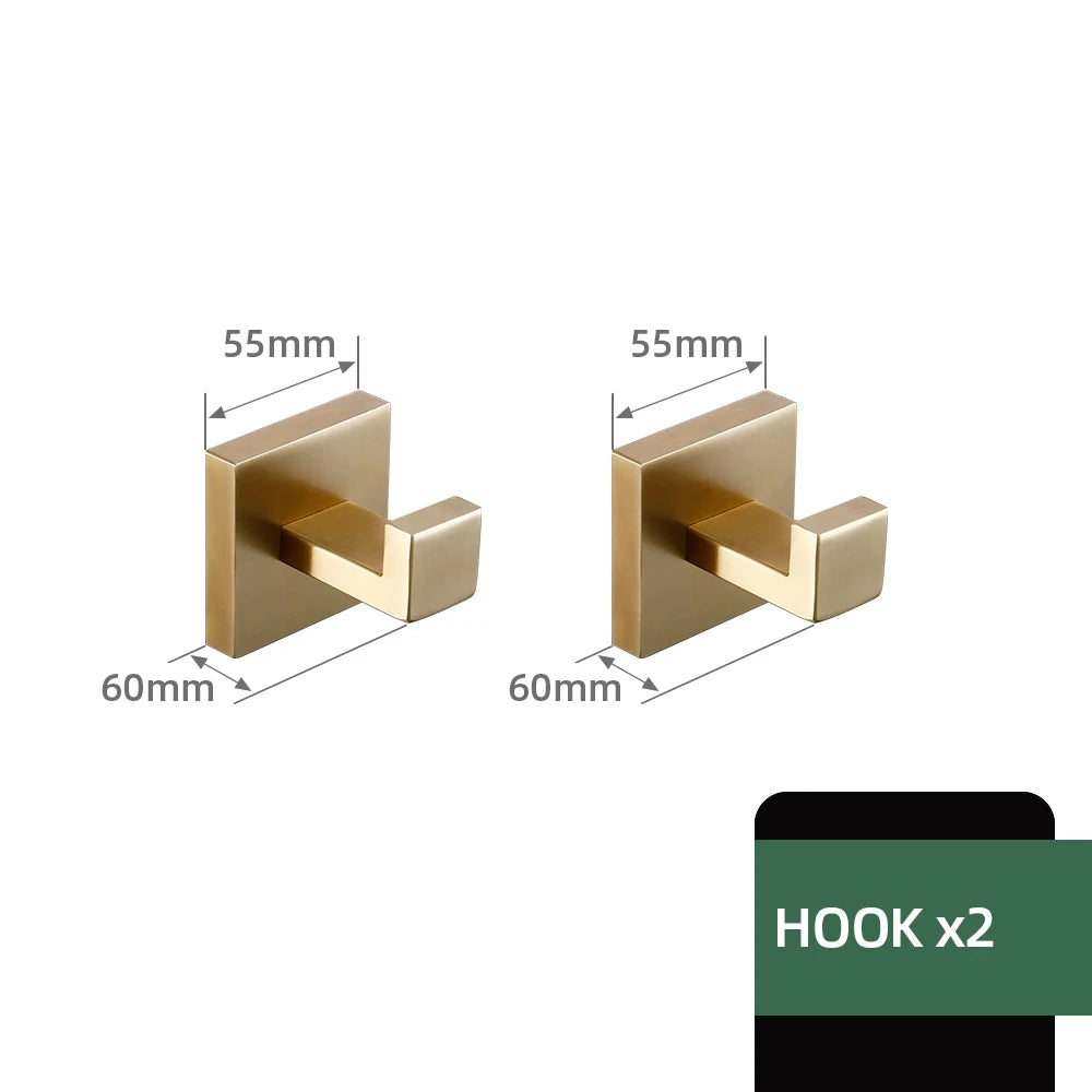 Matte Gold Towel Rack 304 stainless steel Towel