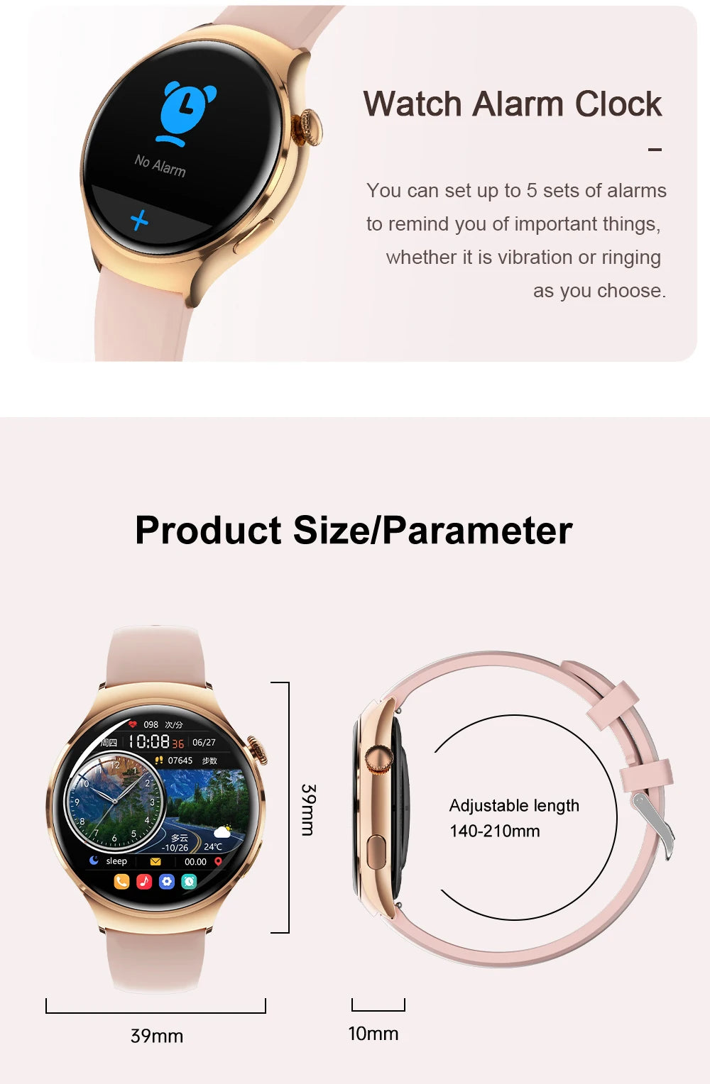 2025 New Lady Fashion Smart Watch women AMOLED