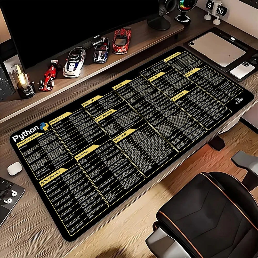 Python Programing Mouse Pad Large Shortcut Keyboard Mousepad